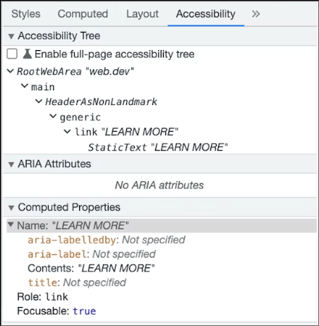 Accessibility Tree 활용한 검사