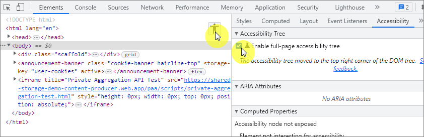 Accessibility Tree 활용한 검사
