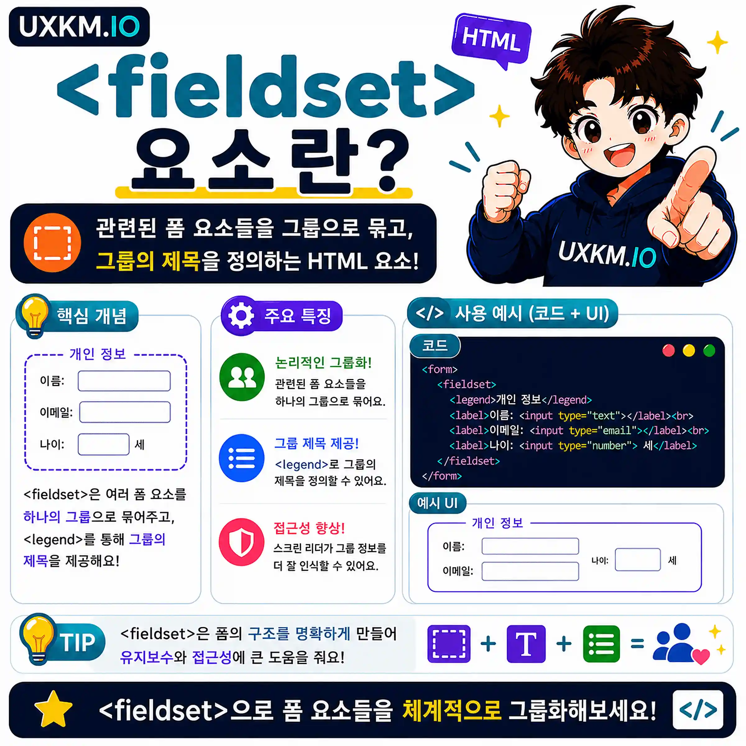 fieldset 요소