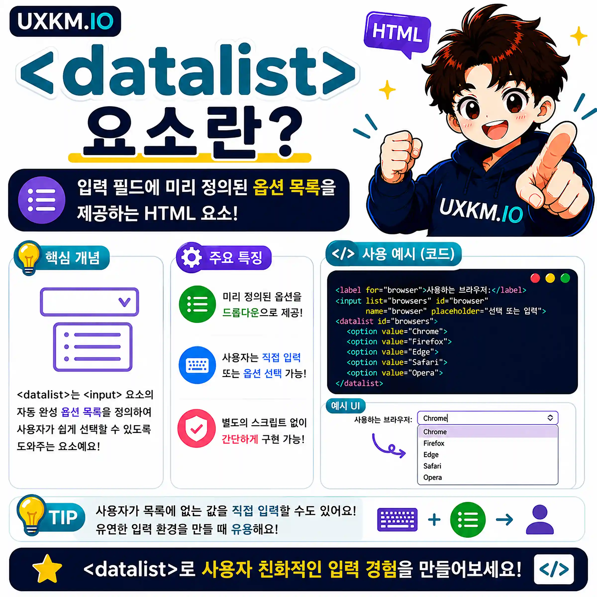 datalist 요소