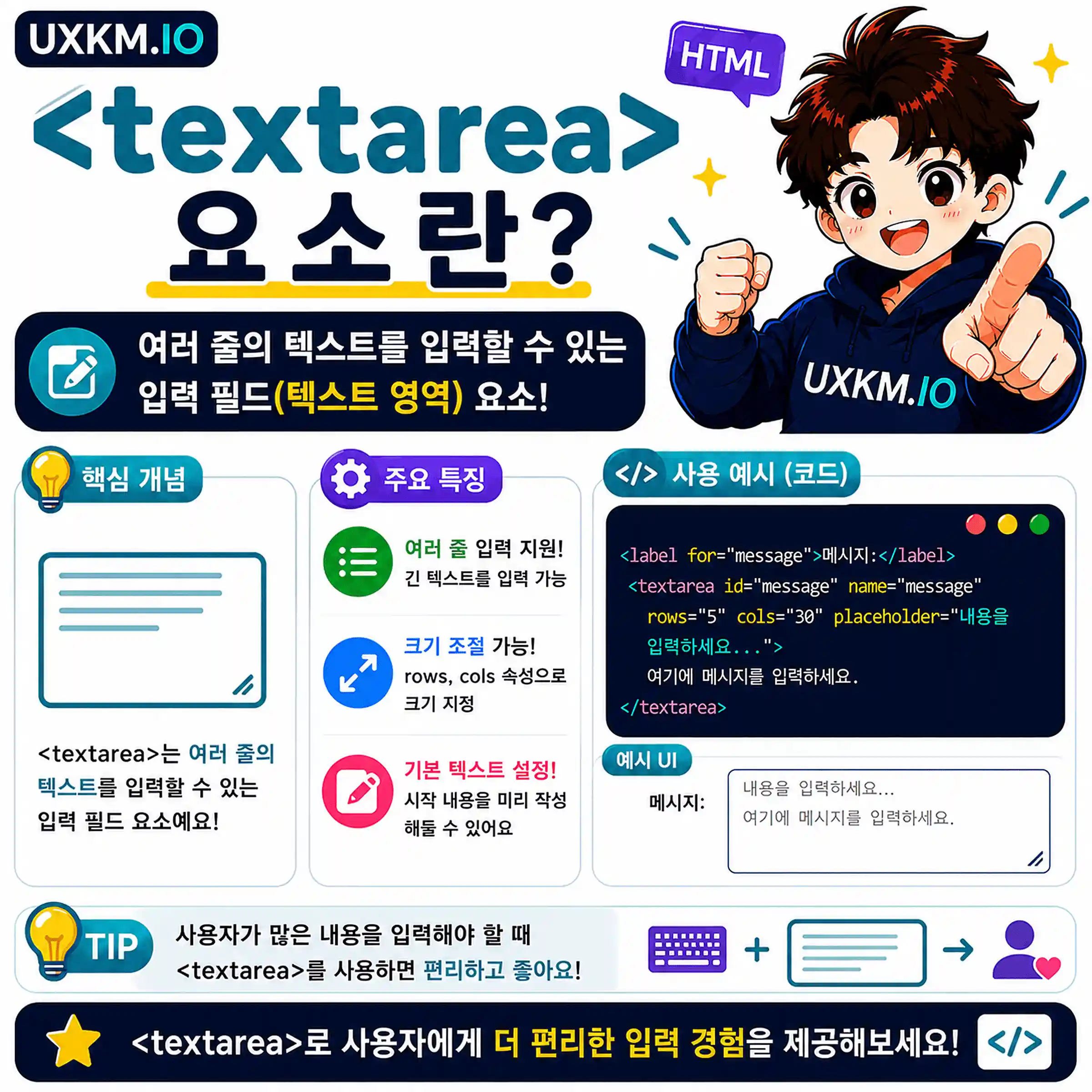 textarea 요소