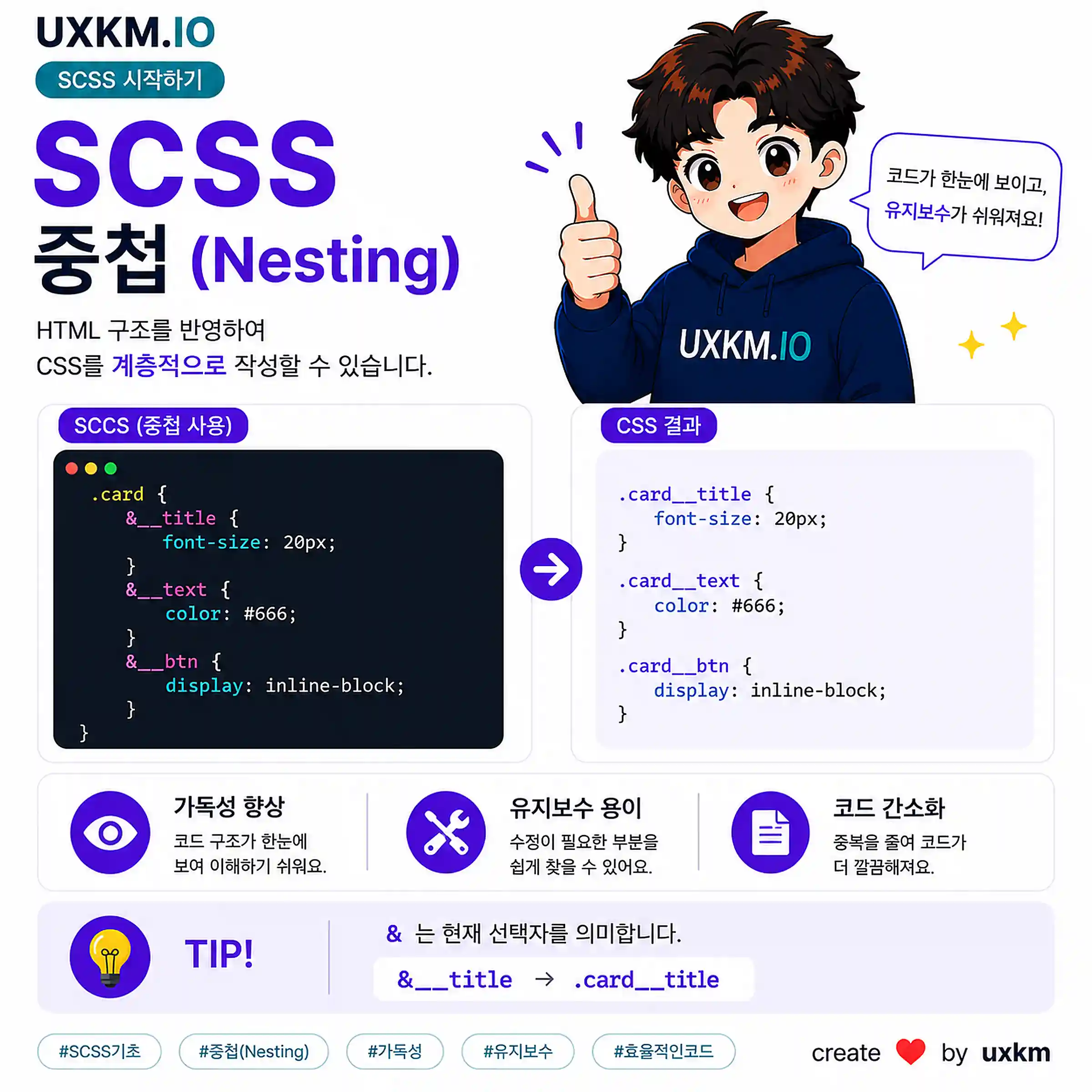 SCSS 중첩