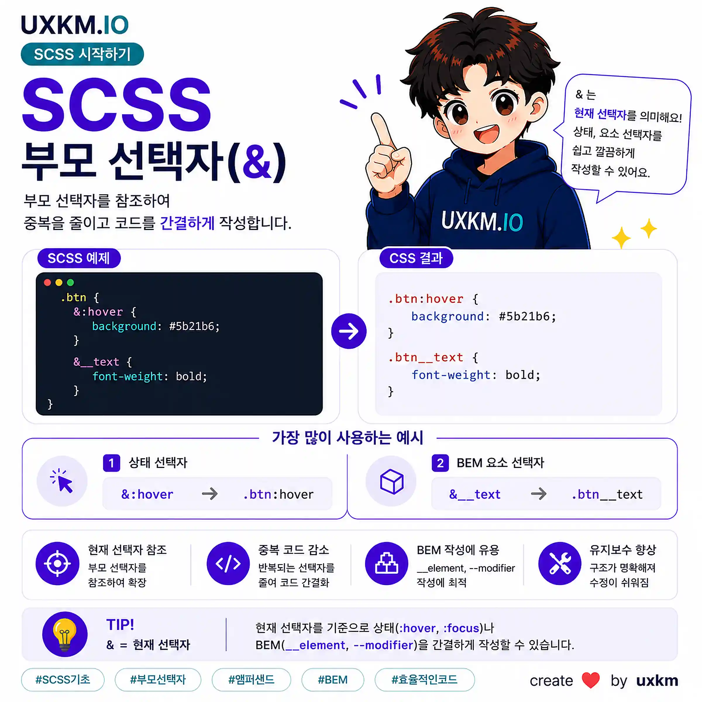 SCSS 부모 선택자